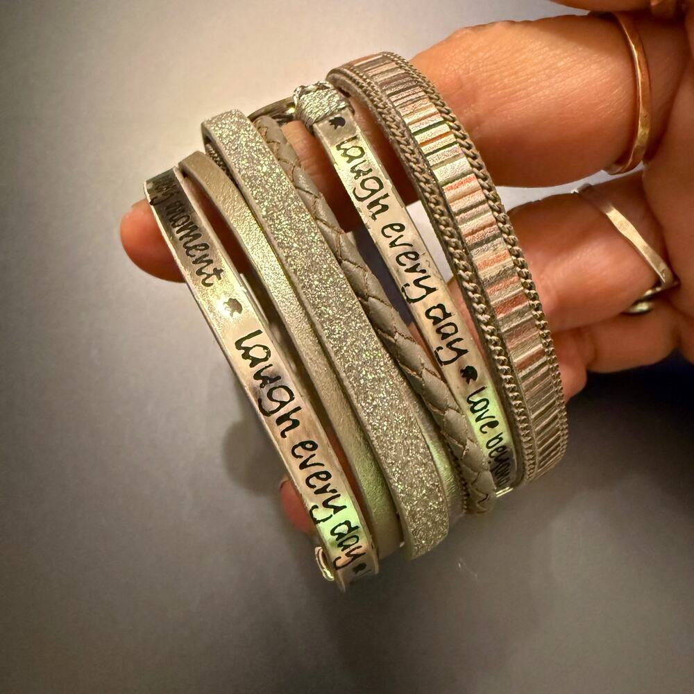 4 for $24 Sale Tree of Life Inspirational Layered Leather Wrap Bracelet